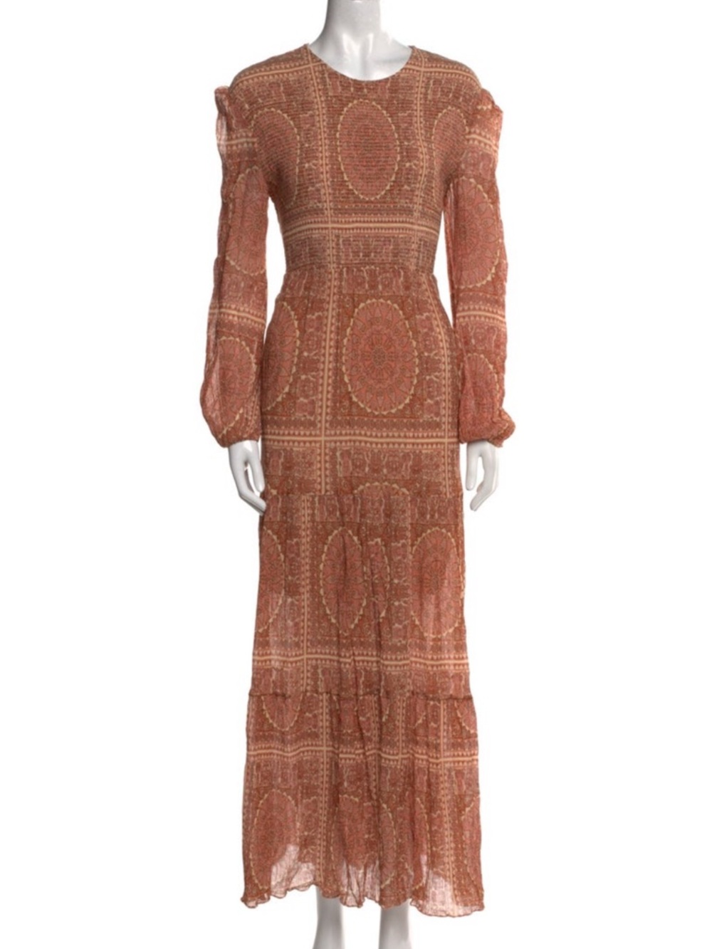 Zimmermann Rust Paisley Maxi Dress